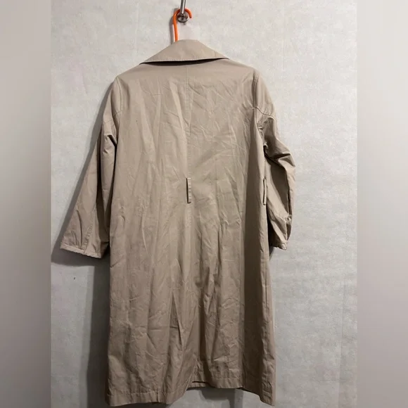 Classic Tan Double-Breasted Women's Trench Coat H&M XS light weight old money - Picture 4 of 6